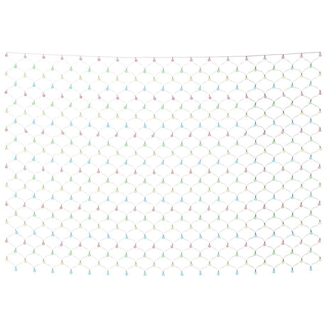 VIDAXL Weihnachtsknetzbeleuchtung 204 LEDs in 3x2 M Multicolours