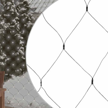 Vidaxx Weihnachtsnetzbeleuchtung 306 LEDs innen und außen 3x3 m kaltweiß