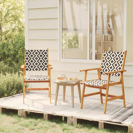 Vidaxl tuinstoelen 2 st massief acaciahout