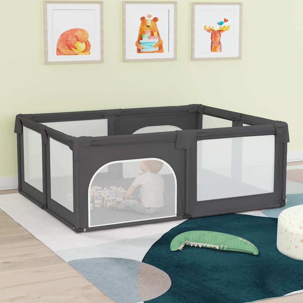 Vidaxl Babybox mit 2 Türen Oxford Fabric dunkelgrau
