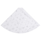 Vidaxl Weihnachtsbaumrock Luxus 90 cm Kunstfahrzeug Weiß weiß