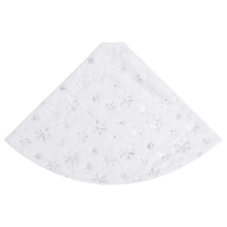 Vidaxl Weihnachtsbaumrock Luxus 90 cm Kunstfahrzeug Weiß weiß