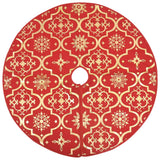 Vidaxl Weihnachtsbaumrock Luxus mit Sock 90 cm Stoff rot
