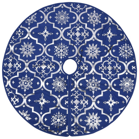 Vidaxl Weihnachtsbaumrock Luxus mit Sock 90 cm Stoff Blau