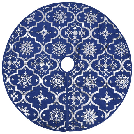 Vidaxl Weihnachtsbaumrock Luxus mit Sock 150 cm Stoff Blau
