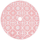 Vidaxl Weihnachtsbaumrock Luxus mit Sock 90 cm Stoff rosa