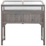 Vidaxl -Pflanzer mit Gewächshaus 110x54x120 cm Festkieferholz angehoben