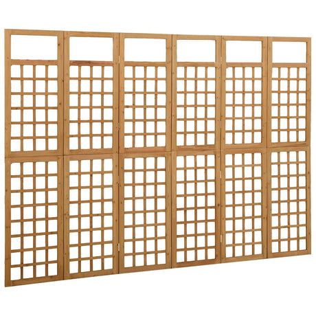 Vidaxl kamerscherm trellis met 6 panelen 242,5x180 cm vurenhout