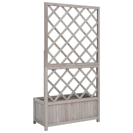 Vidaxl latwerkplantenbak 70x30x135 cm Festkiefergrau