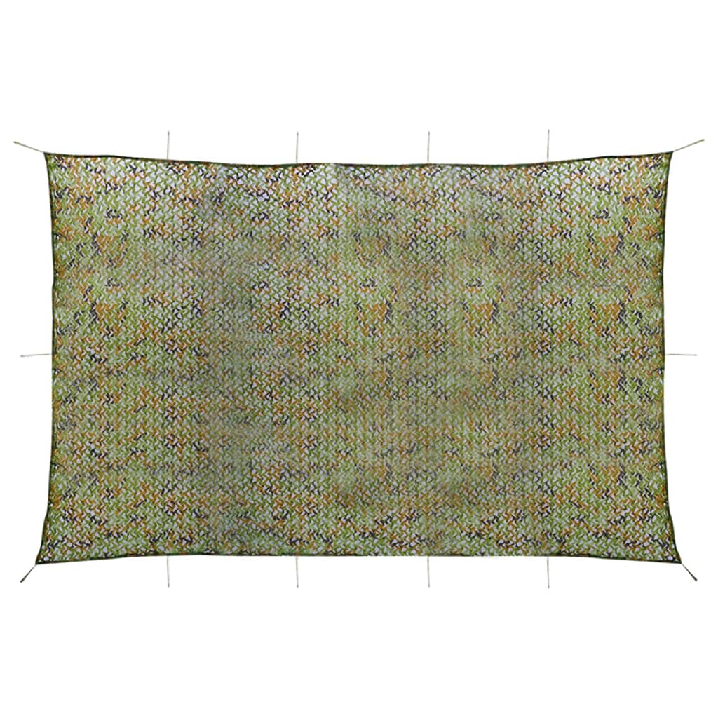 Vidaxl Camoufagenet mit Aufbewahrungsbeutel 5x8 m grün