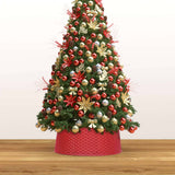 Vidaxl Weihnachtsbaumrock Ø65x19,5 cm rot