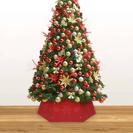 Vidaxl Weihnachtsbaumrock Ø68x25 cm rot