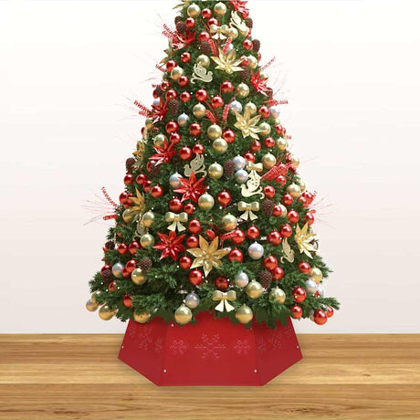 VidaXL Weihnachtsbaumrock ø68x25 cm rot