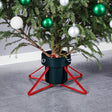 Vidaxl Weihnachtsbaumständer 46x46x19 cm grün und rot