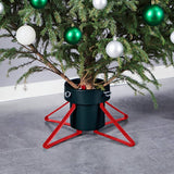 Vidaxl Weihnachtsbaumständer 46x46x19 cm grün und rot