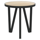 Vidaxl salontafel ø35 cm mdf sonoma eikenkleurig