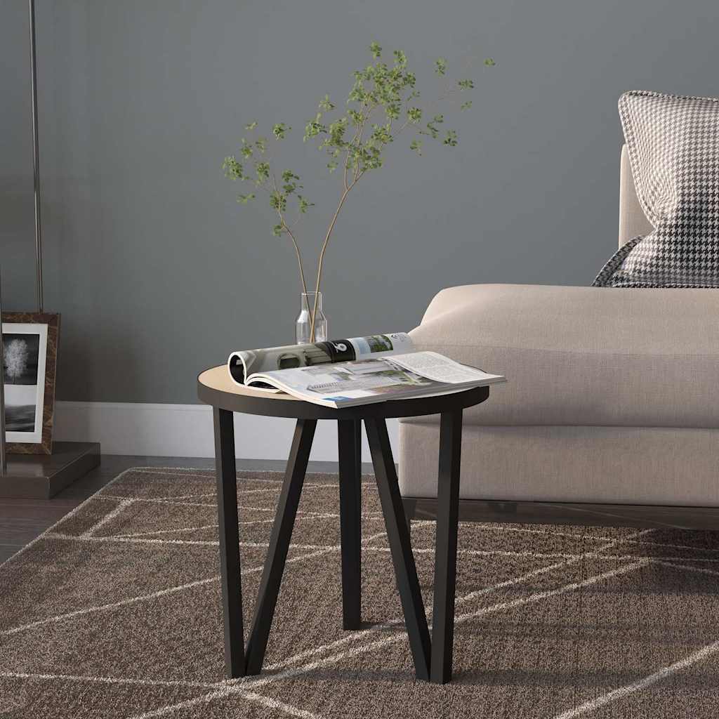 Vidaxl salontafel ø35 cm mdf sonoma eikenkleurig