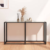 Vidaxl wandtafel 140x35x75,5 cm gehard glas witmarmerkleurig
