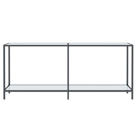 Vidaxl wandtafel 180x35x75,5 cm gehard glas wit