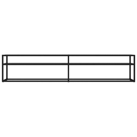 Vidaxl tv-meubel 200x40x40,5 cm gehard glas zwart