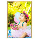 Vidaxl -Fotorahmen 3 PCs für Tabelle 21x29.7 cm MDF Goldfarbe