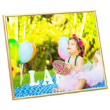 Vidaxl -Fotorahmen 3 PCs für Tabelle 21x29.7 cm MDF Goldfarbe