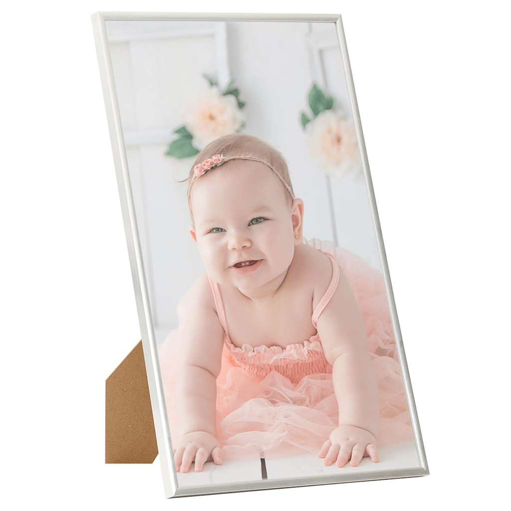Vidaxl -Fotorahmen 3 PCs für Tabelle 13x18cm MDF Silberfarbe