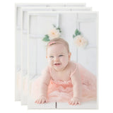 Vidaxl -Fotorahmen 3 PCs für Tabelle 15x21cm MDF Silberfarbe