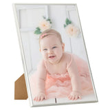 VIDAXL -Fotorahmen 5 PCs für Wand oder Tabelle 40x50 cm MDF Silberfarbe