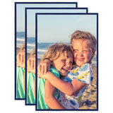 Vidaxl -Fotorahmen 3 PCs für Tabelle 13x18 cm MDF Blau
