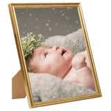VIDAXL -Fotorahmen 10 PCs für Tabelle 10x15 cm MDF Gold gefärbt