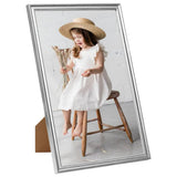 Vidaxl -Fotorahmen 3 PCs für Tabelle 13x18cm MDF Silberfarbe