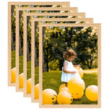 VIDAXL -Fotorahmen 5 PCs für Wand oder Tabelle 59.4x84 cm Lichteiche Farbe