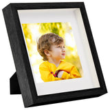 VIDAXL -Fotorahmen 5 PCs für 13x13 cm Foto 3D 23x23 cm Schwarz