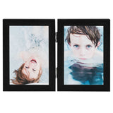 Vidaxl Fotorahmen Nuboon 2x (13x18 cm) schwarz