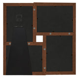 VIDAXL -Fotorahmen für 4x (10x15 cm) Foto MDF dunkelbraun