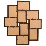 VIDAXL -Fotorahmen für 10x (13x18 cm) Foto MDF dunkelbraun