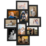 VIDAXL -Fotorahmen für 10x (13x18 cm) Foto MDF Schwarz