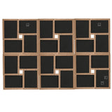 VIDAXL -Fotorahmen für 24 -fache (13x18 cm) Foto MDF Lichtbruin