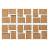 Vidaxl -Fotorahmen für 24x (10x15 cm) Foto MDF Weiß