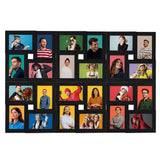 VIDAXL -Fotorahmen für 24x (10x15 cm) Foto MDF Schwarz