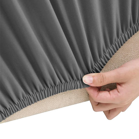 Vidaxl Vier -Eerer -Abdeckung Stretch Polyester -Jersey Anthrazit -gelenkt