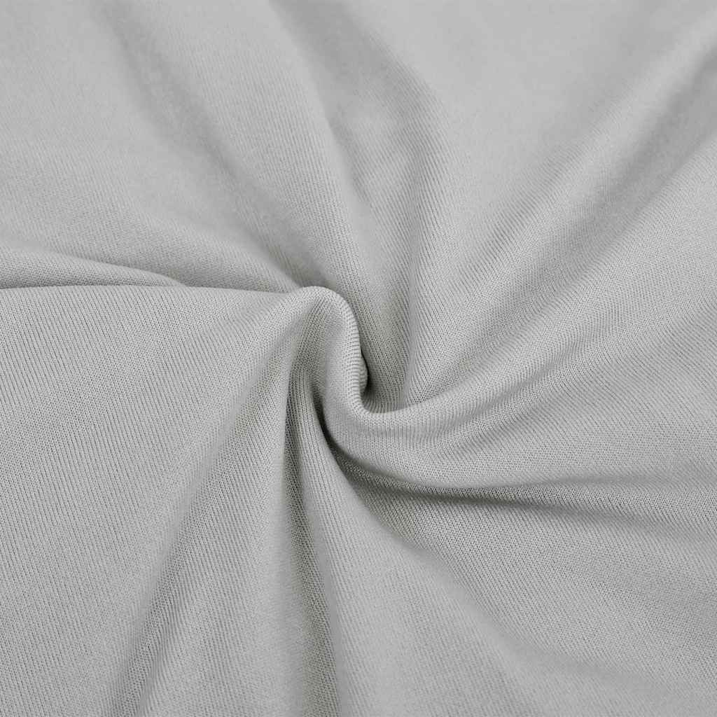 Vidaxl Drei -Eierer -Bankabdeckung Stretch Polyester Jersey Grey
