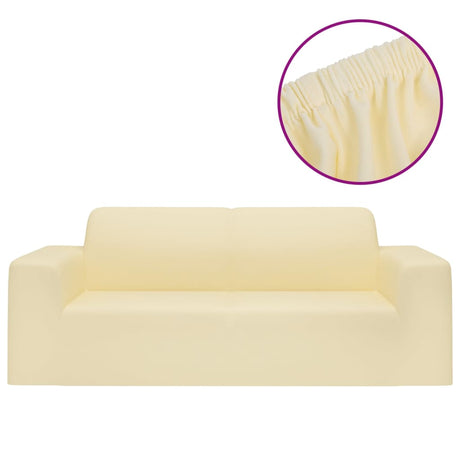 Vidaxl Pinzitsbankhoes Stretch Polyester Jersey Cream -Colored