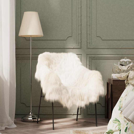 VIDAXL -Stuhlabdeckung Icelander Sheepskin 70x110 cm cremefarben -geleitet