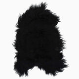Vidaxl Stuhl Cover Icelander Schafe Leder 70x110 cm Schwarz