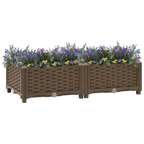 VIDAXL -Pflanzer erhöhte 80 x 40 x 23 cm Polypropylen