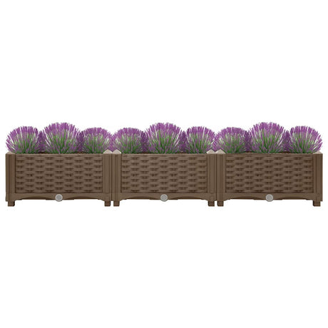 VIDAXL -Pflanzer erhöhte 120 x 40 x 23 cm Polypropylen