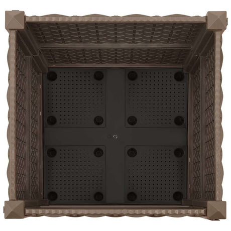 VIDAXL -Pflanzer erhöhte 40 x 40 x 38 cm Polypropylen