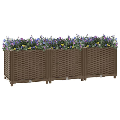 VIDAXL -Pflanzer erhöhte 120 x 40 x 38 cm Polypropylen